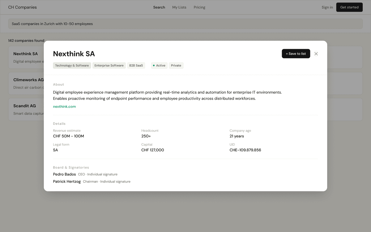 Company profile